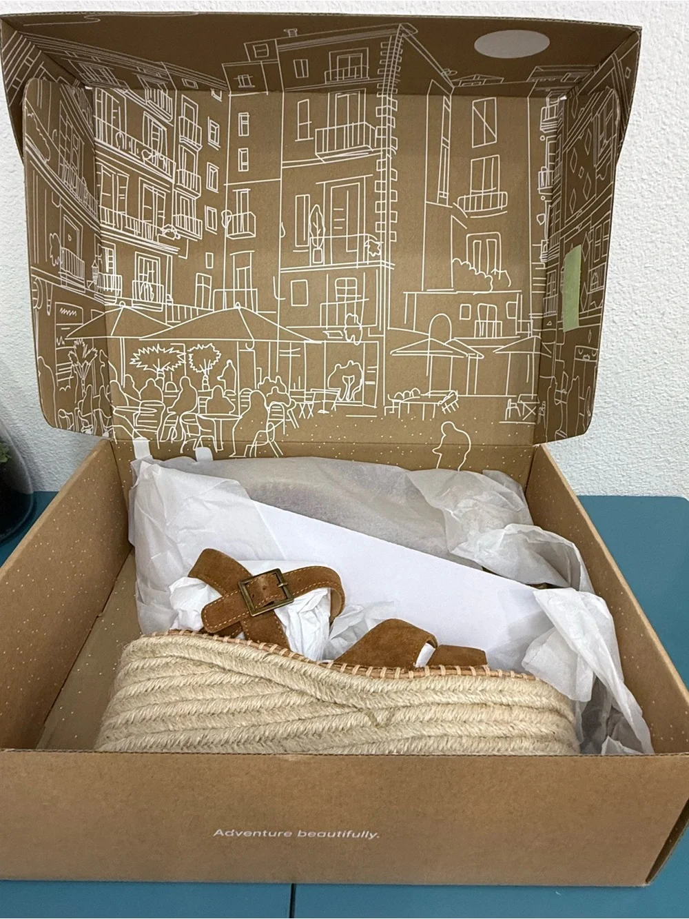 Soludos Tan Suede Espadrille Platform Sandals NWT